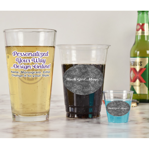 Custom Design - Pint Glass - Two Content - In Context