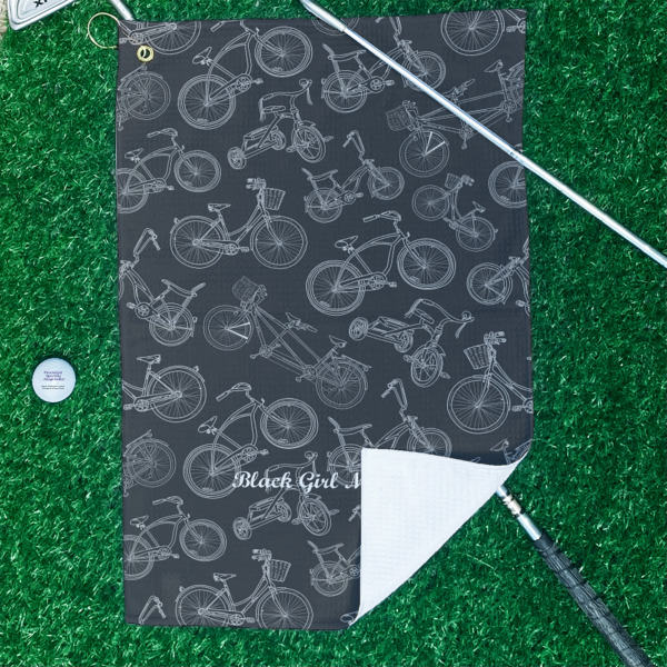 Custom Design - Waffle Weave Golf Towel - In Context