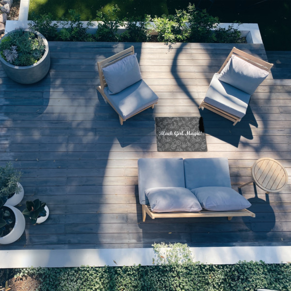 Custom Design - 2'x3' Patio Rug - In Context