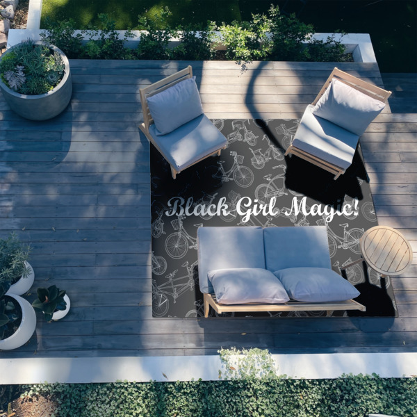 Custom Design - 8'x10' Patio Rug - In context