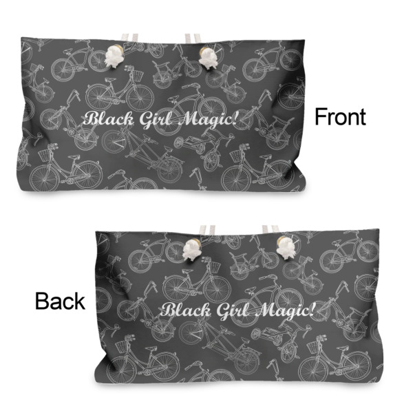 Custom Design - Large Rope Tote - From & Back View