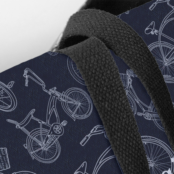 Custom Design - Closeup of Tote w/Black Handles