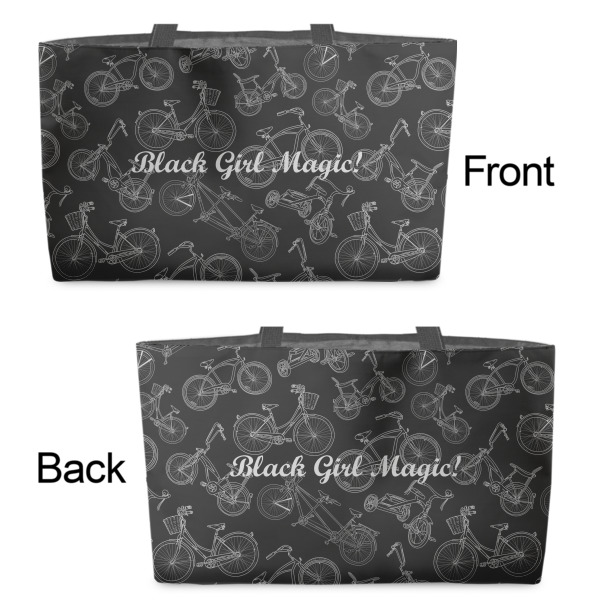 Custom Design - Tote w/Black Handles - Front & Back Views