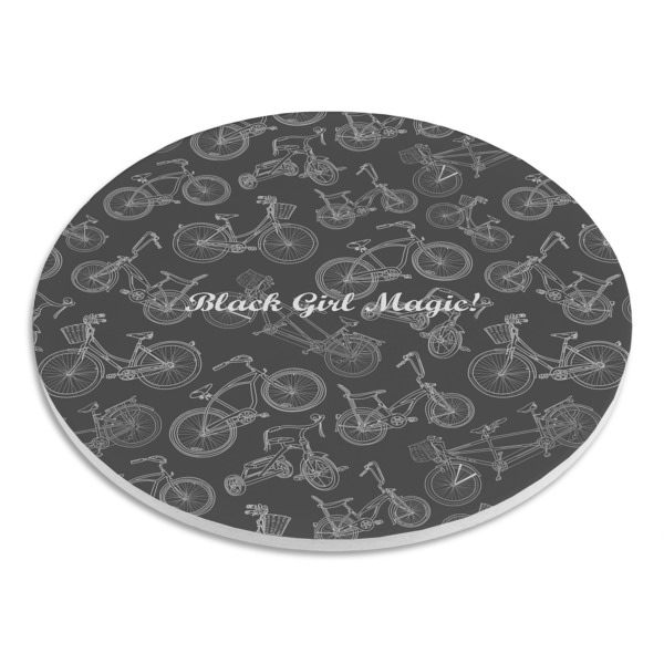 Custom Design - Round Stone Trivet - Angle View