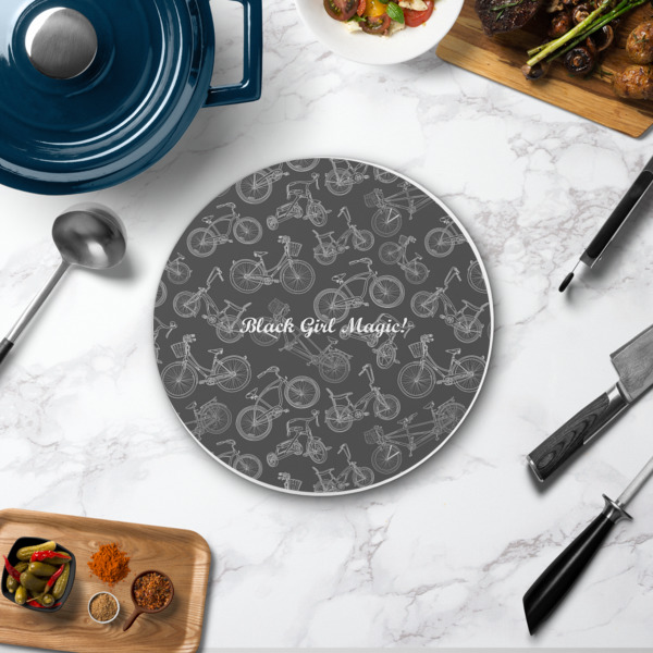 Custom Design - Round Stone Trivet - In Context View