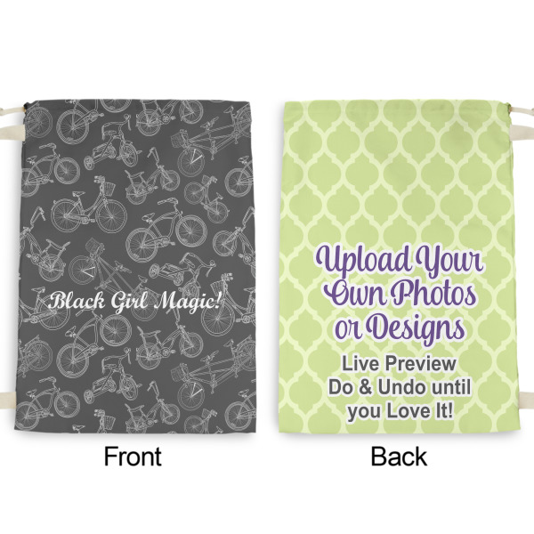 Custom Design - Large Laundry Bag - Front & Back View