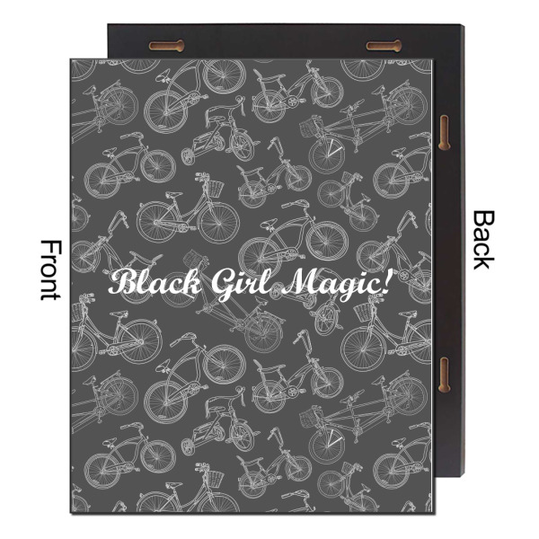 Custom Design - 16x20 Wood Print - Front & Back View