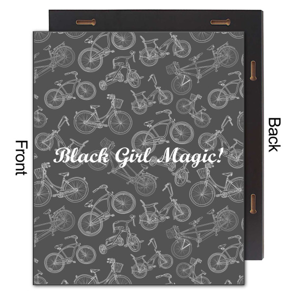 Custom Design - 20x24 Wood Print - Front & Back View