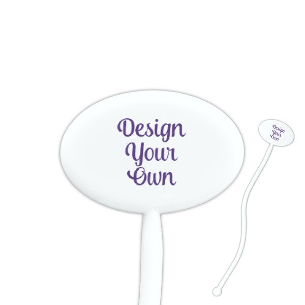 Custom Design Your Own Oval Plastic Stir Sticks