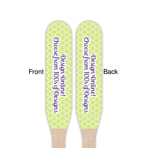 Custom Design - Wooden Food Pick - Paddle - Double Sided - Front & Back