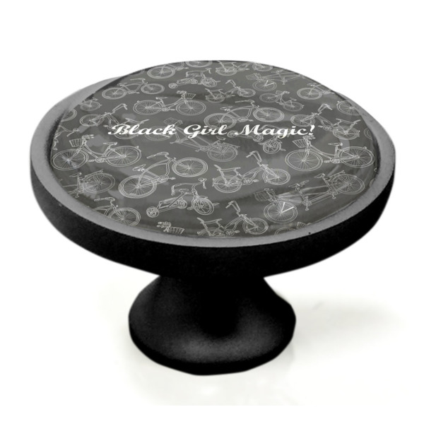 Custom Design - Black Custom Cabinet Knob (Side)