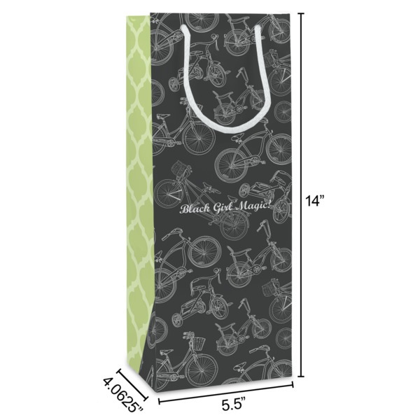 Custom Design - Wine Gift Bag - Dimensions