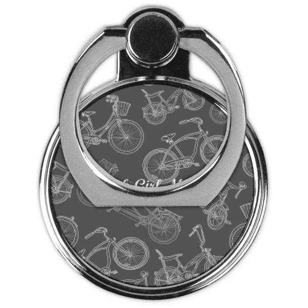 Custom Design - Cell Phone Ring Stand & Holder - Front (Collapsed)