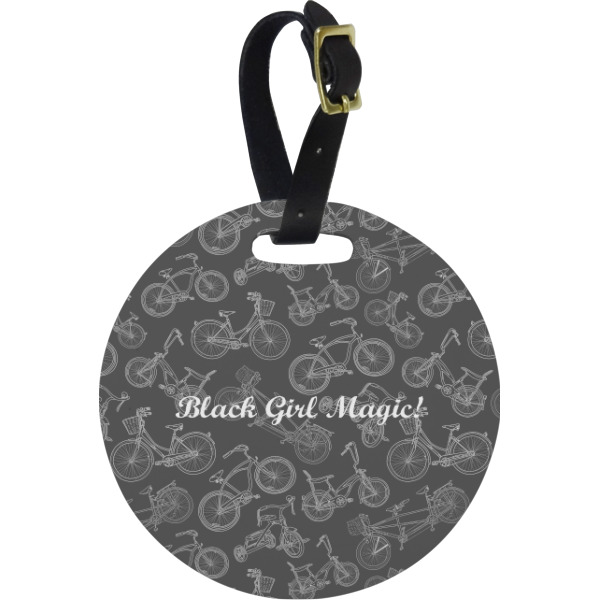 Custom Design Your Own Plastic Luggage Tag - Round