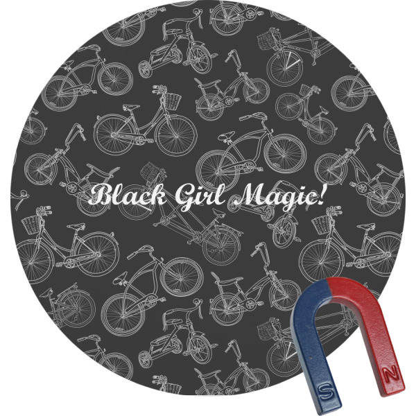 Custom Design Your Own Round Fridge Magnet