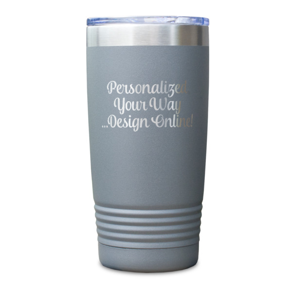 Custom Design - Gray Polar Camel Tumbler - 20oz - Single Sided - Approval