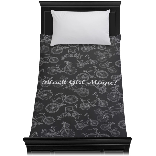 Custom Design - Duvet Cover - Twin - On Bed - No Prop