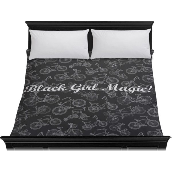 Custom Design - Duvet Cover - King - On Bed - No Prop