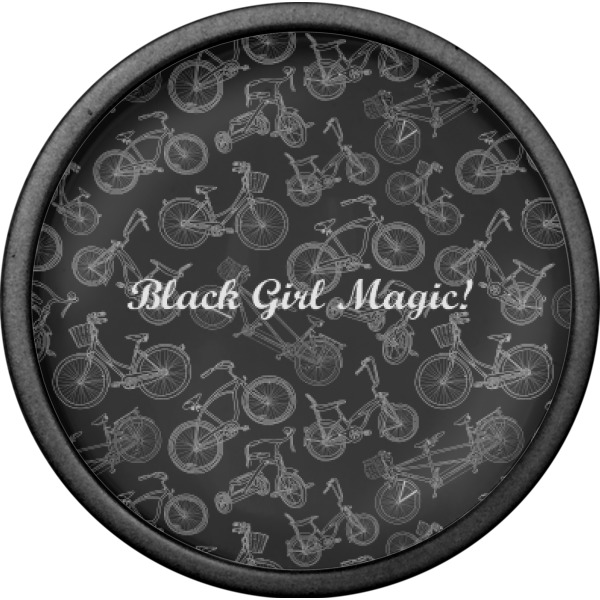 Custom Design - Cabinet Knob - Black - Front