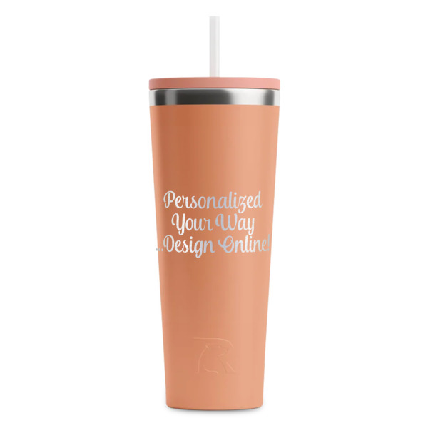 Custom Design - Peach RTIC Everyday Tumbler - 28 oz. - Front