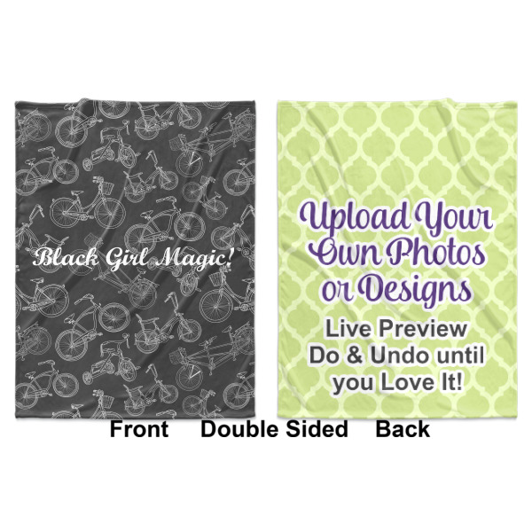 Custom Design - Baby Blanket (Double Sided - Printed Front and Back)
