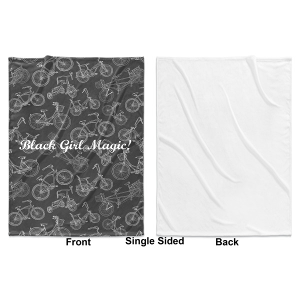 Custom Design - Baby Blanket (Single Sided - Printed Front, White Back)