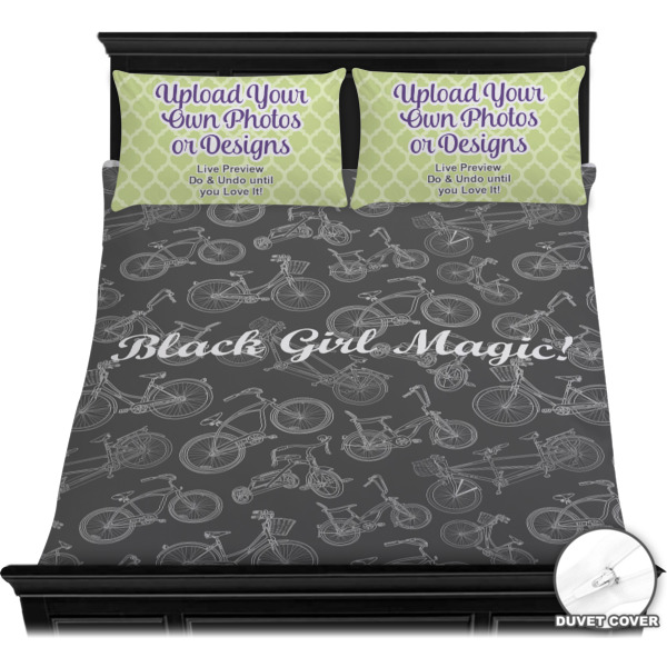 Custom Design - Bedding Set - Queen - Duvet - On Bed