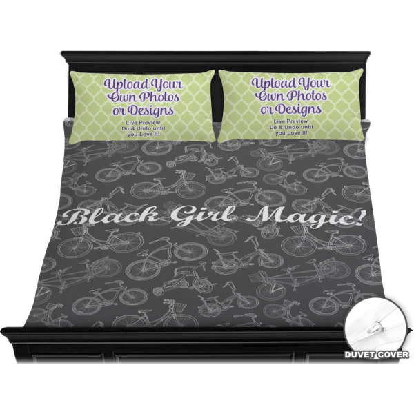 Custom Design - Bedding Set - King - Duvet - On Bed