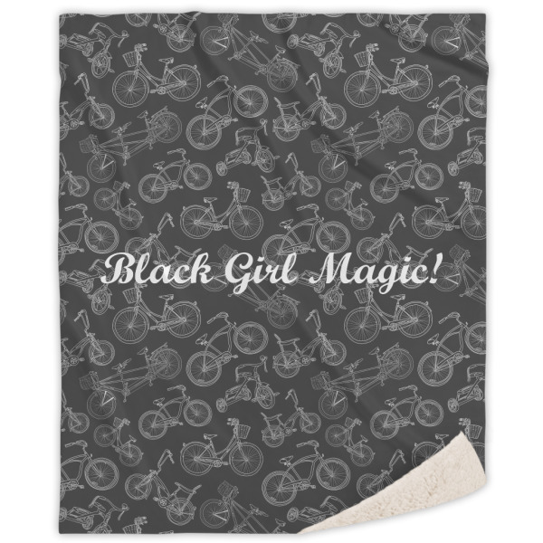 Custom Design Your Own Sherpa Throw Blanket