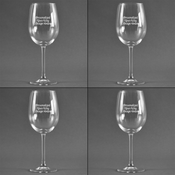 Custom Design - Set of Four Personalized Wineglasses - Approval