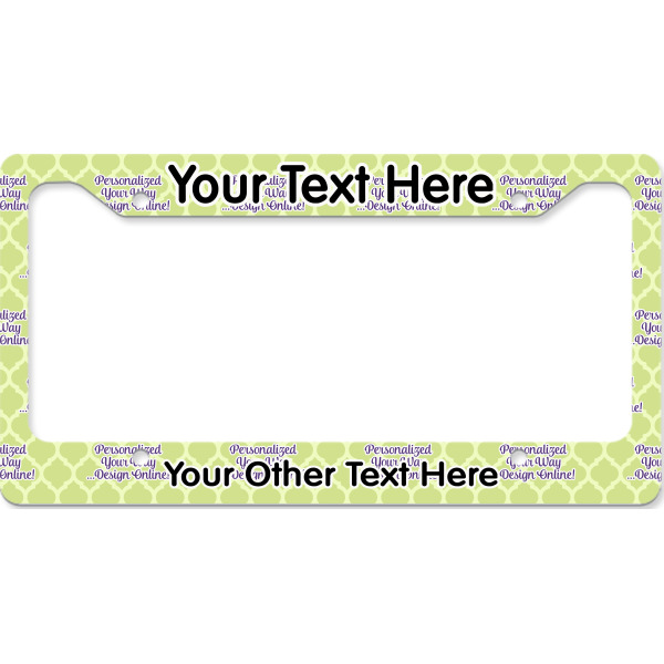 Custom Design - License Plate Frame - Style B