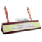 Design Your Own Red Mahogany Nameplate with Business Card Holder