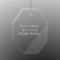 Design Your Own Engraved Glass Ornament - Octagon