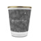 Design Your Own Glass Shot Glass - 1.5 oz - with Gold Rim - Single