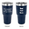 Design Your Own 30 oz Stainless Steel Tumbler - Navy - Double-Sided
