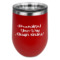 Design Your Own Stemless Stainless Steel Wine Tumbler - Red - Single-Sided