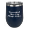Design Your Own Stemless Stainless Steel Wine Tumbler - Navy - Single-Sided