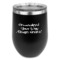 Design Your Own Stemless Stainless Steel Wine Tumbler - Black - Double-Sided