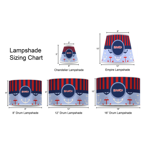 Custom Design - Lampshade Sizing Chart