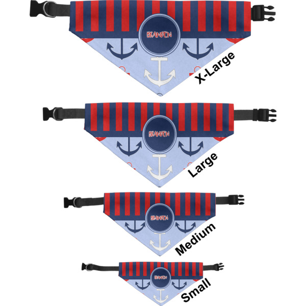 Custom Design - Pet Bandana Sizes