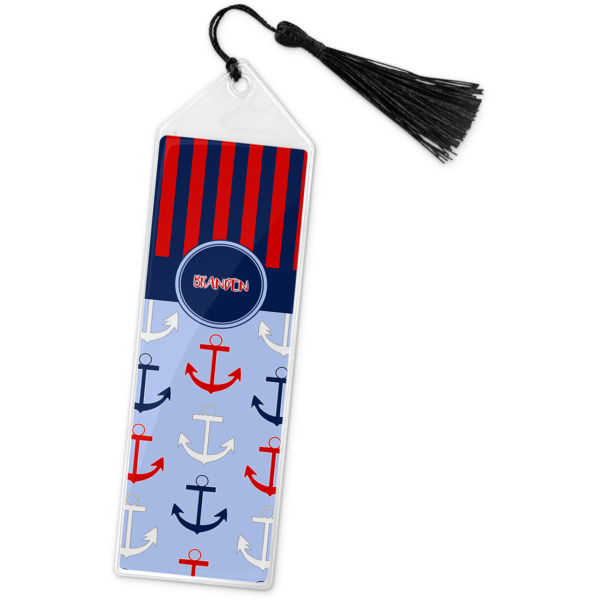 Custom Classic Anchor & Stripes Book Mark w/Tassel (Personalized)