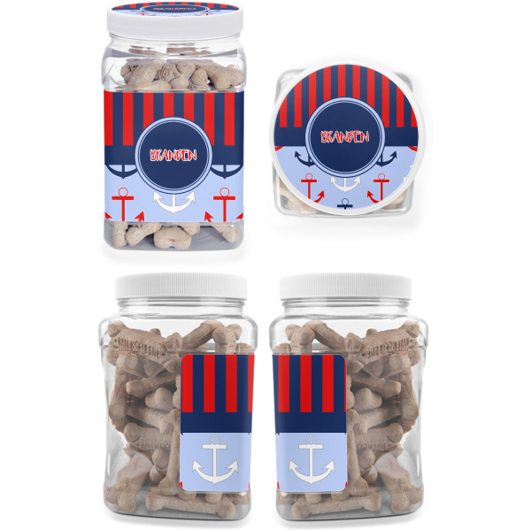 Custom Design - Pet Treat Jar - Multiple Angles