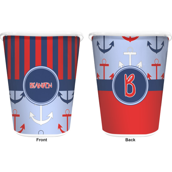 Custom Design - Waste Basket - White - Double Sided - Approval