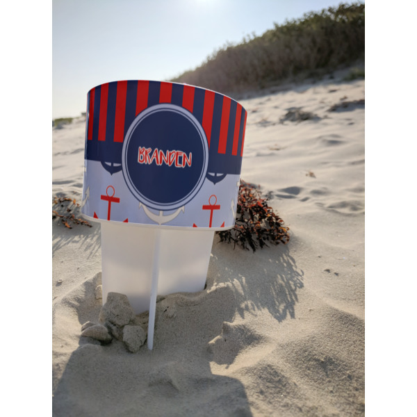 Custom Design - Beach Spiker - White - At Beach