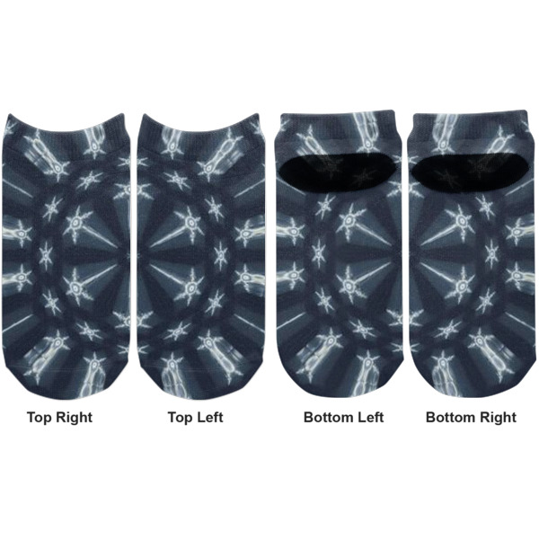 Custom Design - Adult Ankle Socks - Double Pair - Front and Back - Apvl