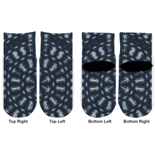 Custom Design - Toddler Ankle Socks - Double Pair - Front and Back - Apvl