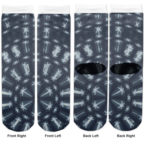 Custom Design - Adult Crew Socks - Double Pair - Front and Back - Apvl