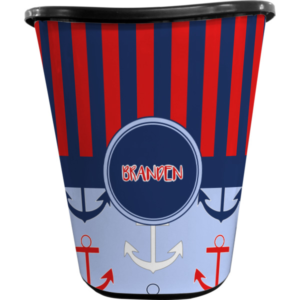 Custom Design - Waste Basket - Black - Front