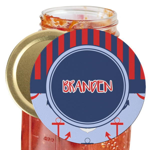 Custom Classic Anchor & Stripes Jar Opener (Personalized)
