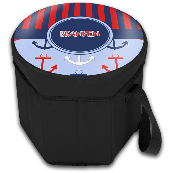 Custom Design - Collapsible Personalized Cooler & Seat (Closed)